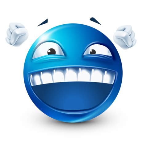 Bluemoji Mile Wide Smile Blue Emoji Know Your Meme