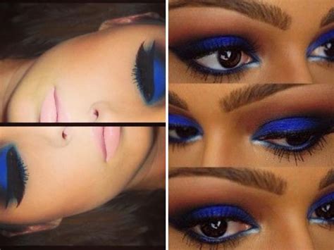 Eyeshadow to wear with black. Makeup Tips for Wearing Royal Blue Dress - EverAfterGuide