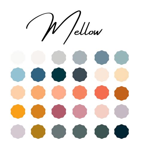 Free Procreate Color Palettes Mellow Swatches Create Color