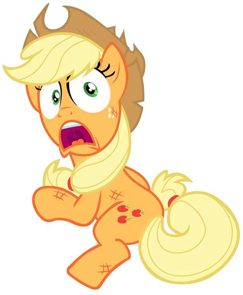 Applejack Shocked By The Statue S Fall By Tardifice On Deviantart