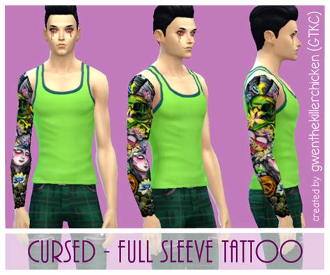 The Sims 4 Tattoo Sims 4 Sims Full Sleeve