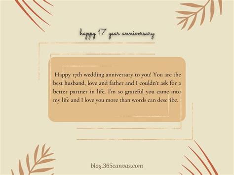 90 Heartwarming 17th Year Anniversary Quotes And Wishes