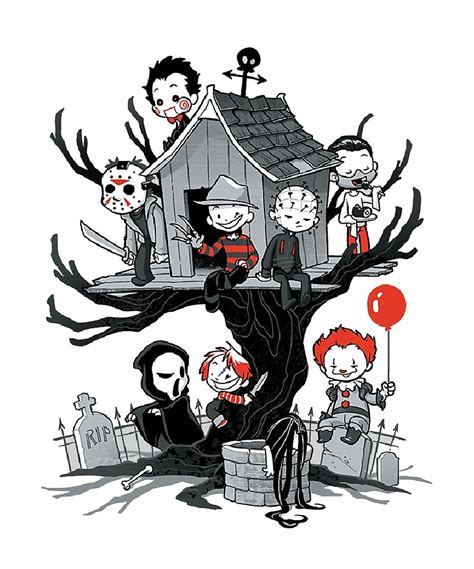 Download "Serial Killer Tee Horror Halloween Chibi Shirt" by ...