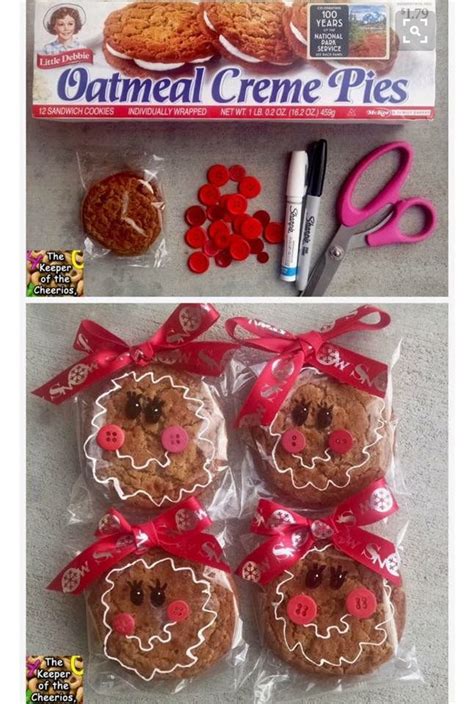 Gingerbread Doll Christmas Snack Store Bought Treat For Kids Oatmeal