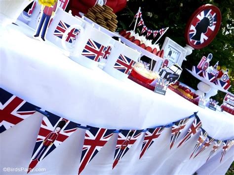 British uk london birthday party printables supplies & decorations. Pin on The British Are Coming!