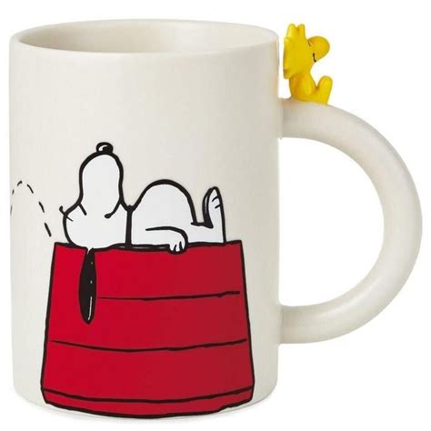 Hallmark Peanuts Dimensional Snoopy And Woodstock Mug In 2021 Snoopy