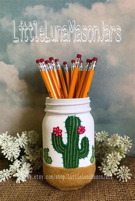 Structural cacti have many structural adaptations which has allow them to survive in the desert where there is little rainfall. Pint size cactus style glass jar(s), cactus office decor ...