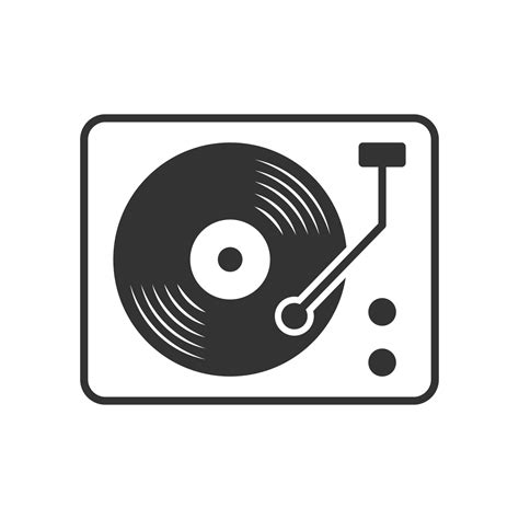 Vinyl Record Player Icon Vector Design Templates 22506354 Vector Art At