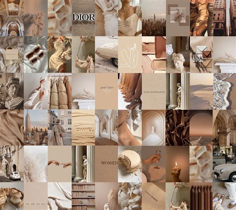 Pcs Nude Aesthetic Wall Collage Beige Aesthetic Wall Etsy Artofit