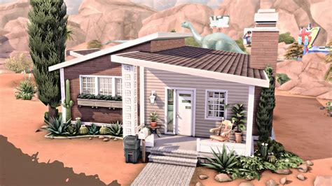 Small Oasis Springs Mid Century Home 🌵 The Sims 4 Speed Build Youtube