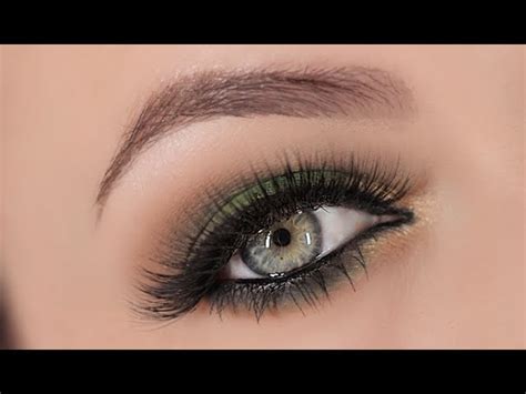 Green Gold Smokey Eye Makeup Tutorial Tutor Suhu