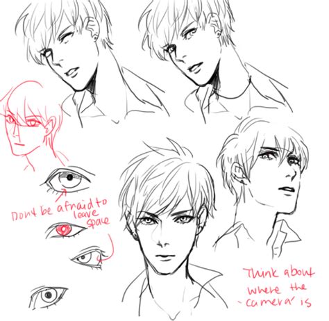 Male Face Reference Anime Drawing Tutorial Face Manga Drawing