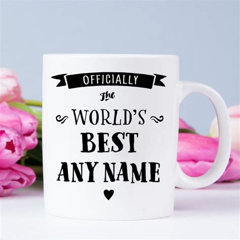 Personalised Mugs The Worlds Best Any Name Coffee Mug