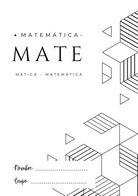 Portadas De Matematica Para Trabajos Academicos Portadasbonitas Com