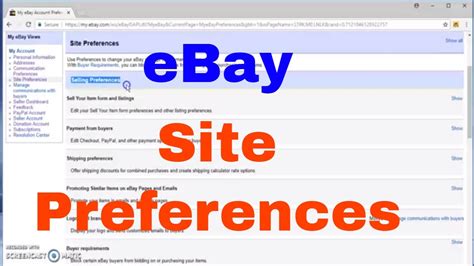 How To Setup Ebay A New Site Preference For Beginners Youtube