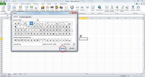 Tabla De Simbolos En Excel Excel Total Images
