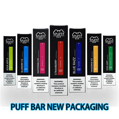 Puff Bar With The Newest Black Packaging Variety Flavors In Stock Oem