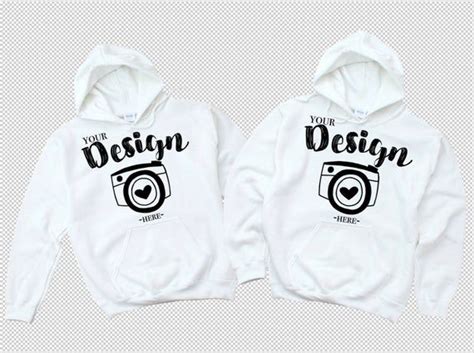 Download Free Png Gildan 18500 Hooded SweaT-Shirt Brand White ...