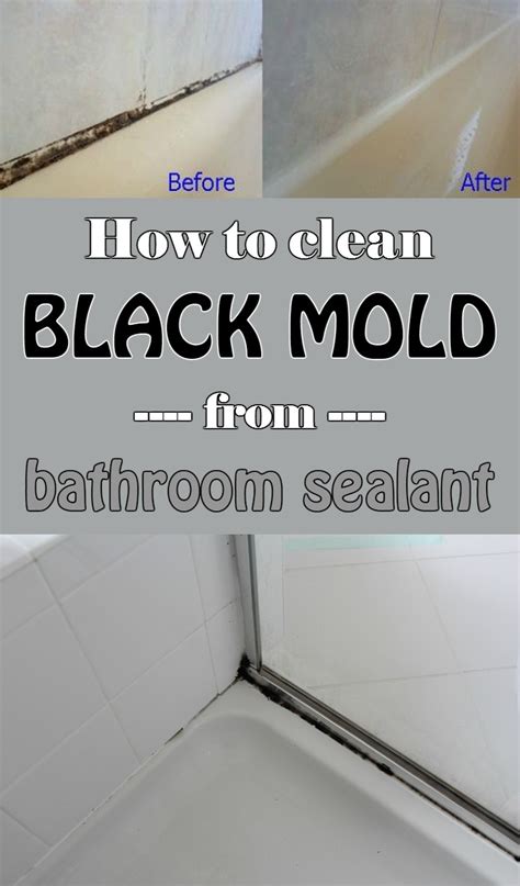 To prevent dingy shower grout, run a squeegee over the tile after you're done showering. How to clean black mold from bathroom sealant ...