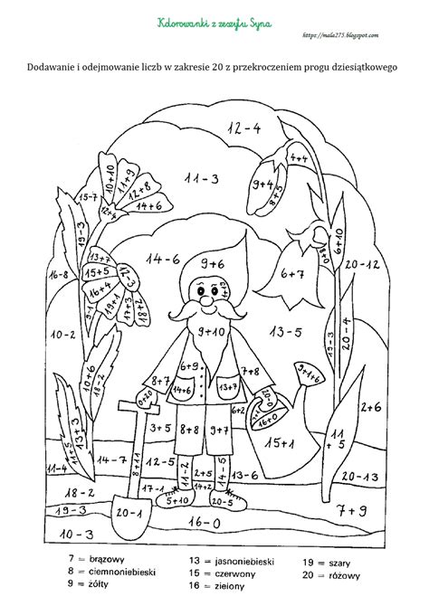 Blog Edukacyjny Dla Dzieci Kolorowanki Matematyczne Hot Sex Picture