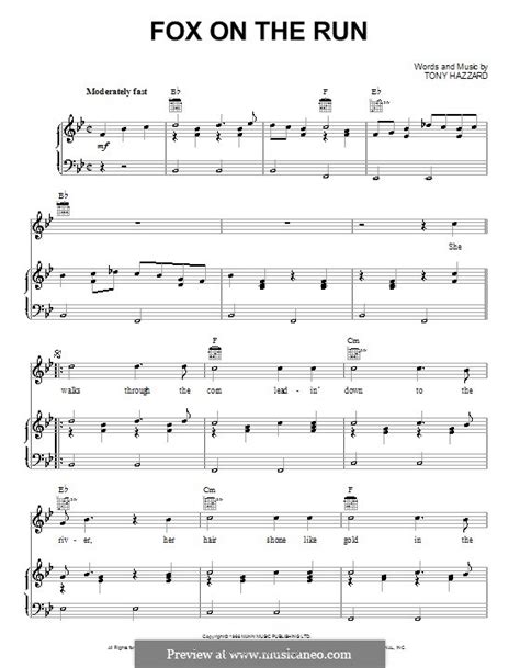 Fox on the run feat russ carson. Fox on the Run by T. Hazzard - sheet music on MusicaNeo