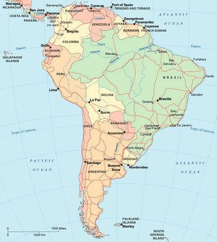 Mapa de América del Sur Douglas Fernandes Flickr