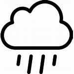 Rain Icon Drops Drawing Svg Cloud Clipart