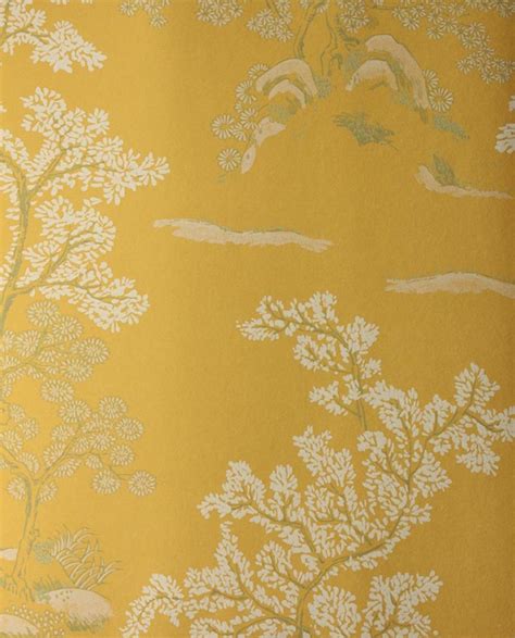 Free Download Wallpaper Yellow Wallpaper With White And Green Chinese
