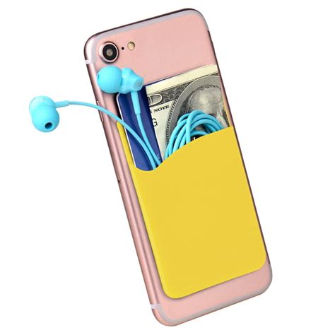 Kaboer Silicone Universal Mobile Phone Adhesive Back Card Holder Bus