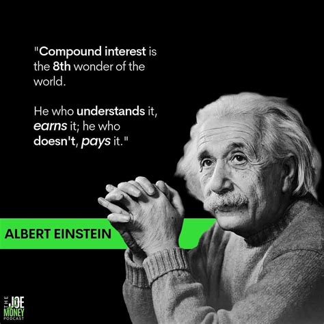 Some people think that albert einstein's name is magical. A great quote by Albert Einstein 📈⁣⁠ ⁣⁠ Compound interest ...