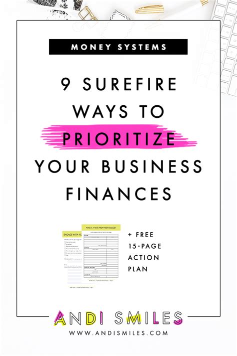 9 Surefire Ways To Prioritize Your Business Finances Andi Smiles