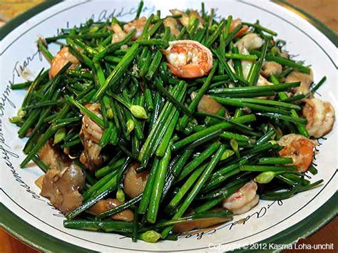 Stir Fried Chive Flower Buds