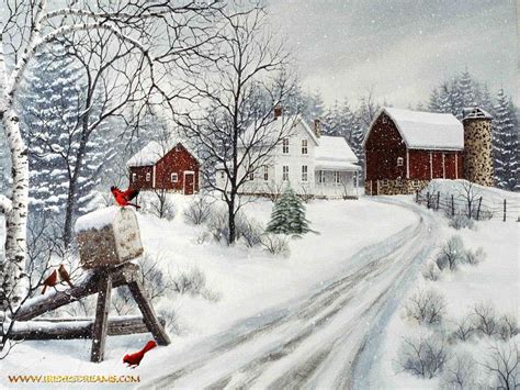 Christmas Farm Wallpaper - WallpaperSafari