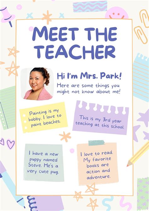 Meet The Teacher Template Canva