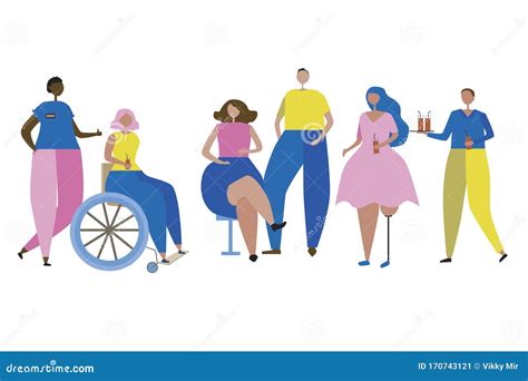 A Inclusive People With Disabilities Black Skin Lgbt Or Plus Size