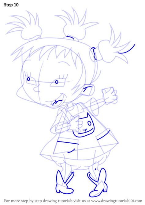 Step By Step How To Draw Kimi Finster From Rugrats