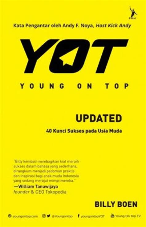 Buku Young On Top Updated 40 Kunci Sukses Di Usia Muda Bukukita