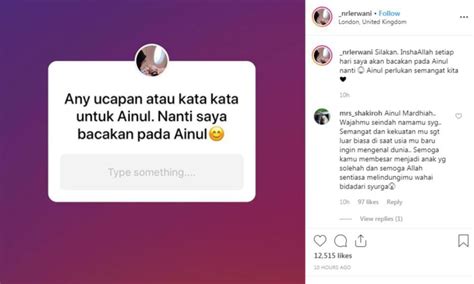 Tetap sabar, semangat, dan tersenyum. Tiupkan ucapan semangat buat Ainul Mardhiah - Ibu ...