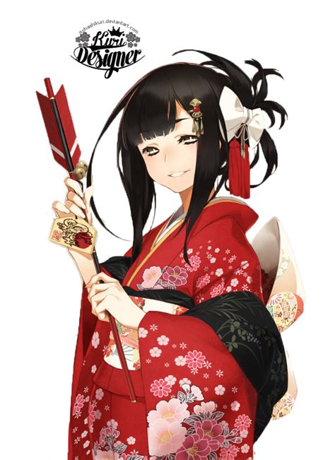 Render Kimono Girl By Itohashikuri Anime Kimono