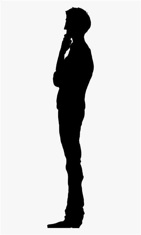 Man Standing Silhouette Side View Png Annialexandra