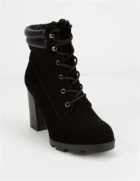 Once you've tried our super soft and incredibly comfy. Bamboo Lace Up Heel Womens Work Boot in Black - Lyst
