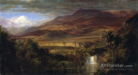 Frederic Edwin Church Study For The Heart Of The Andes Oil Painting