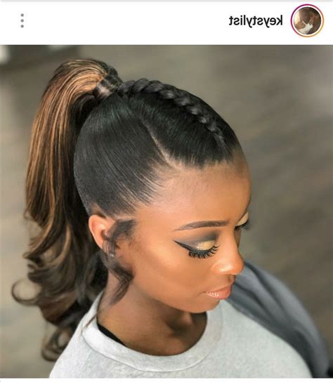 45 Ponytail Hairstyles For Prom Black Girl
