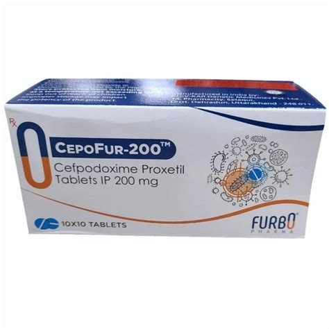 200 Mg Cefpodoxime Proxetil Tablets IP Packaging Size 10X10 At Rs 149