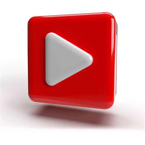 Free 3d Youtube Logo Icona Colore Rosso Png 9995738 Png With