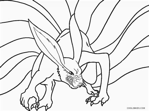 Nine Tails Coloring Pages Coloring Home