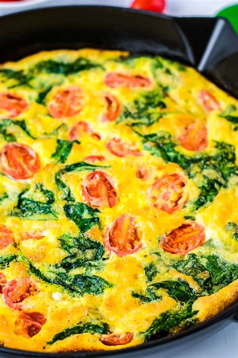 This Frittata Recipe Is Loaded With Tasty Ingredients Tomato Spinach