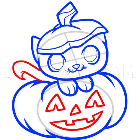 How To Draw A Halloween Cat
