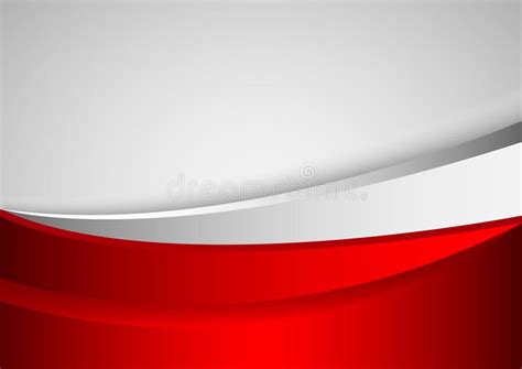 Wave Cover Background Red White Stock Vector Illustration Of Rose