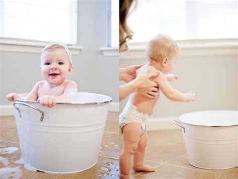 The baby's skin is still very sensitive right after nevertheless, there are many babies who do not mind bathing in a normal bathtub or in the sink. 17 Best images about Tin baths, galvanized buckets and ...